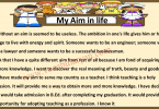 My Ambition in Life Essay for Grade 5