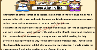 My Ambition in Life Essay for Grade 5