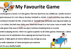 My Favourite Game Essay 300 Words for Student