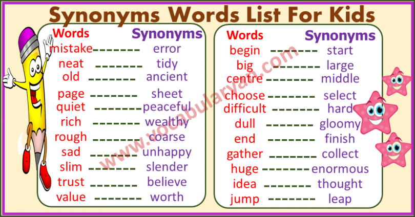 basic-synonyms-words-list-for-grade-1-vocabularyan