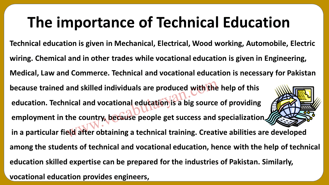 speech on importance of technical education