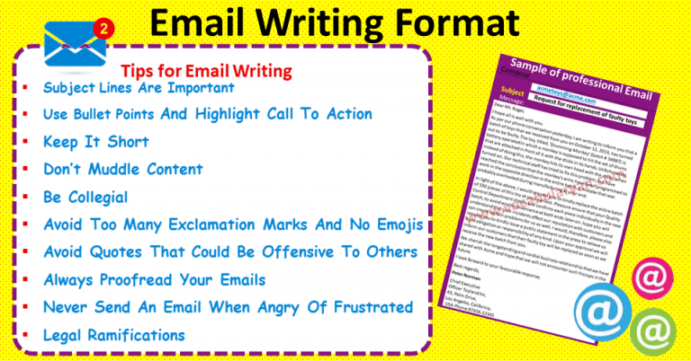 Professional Email Writing Tips With Format VocabularyAN