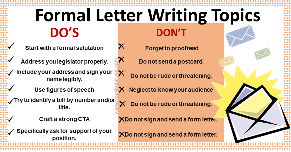 Formal Letter Writing Topics For Grade 8 Cbse