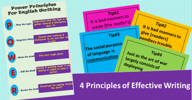 4 Basic Principles of Effective for English Writing