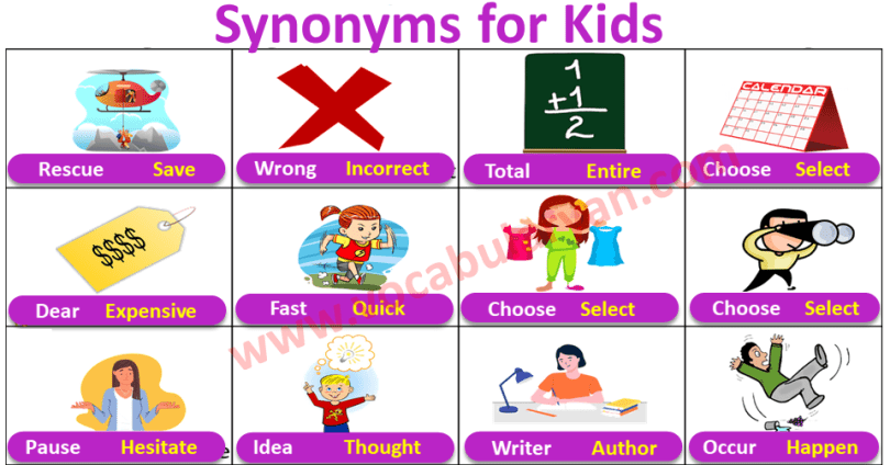 synonyms-lesson-for-kids-with-picture-and-sentences-vocabularyan