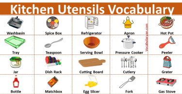 50+ Kitchen Utensils Name in English with Picture