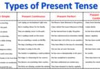 Present Tense with Structure and Examples