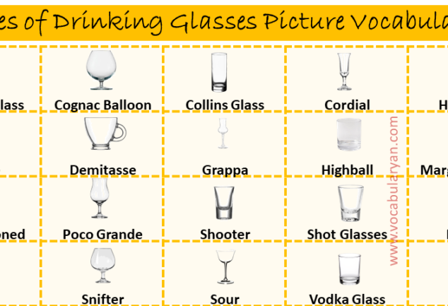 35 Different Types of Drinking Glasses & Their Uses Archives – VocabularyAN