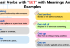 Phrasal Verbs with "GET" with Meanings And Examples