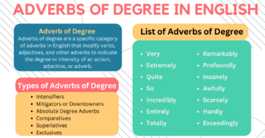 Adverbs of Degree in English with Examples