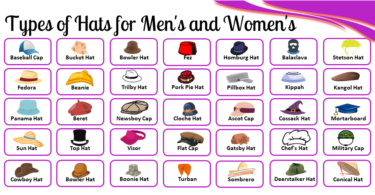 Types of Hats for Men's and Women's