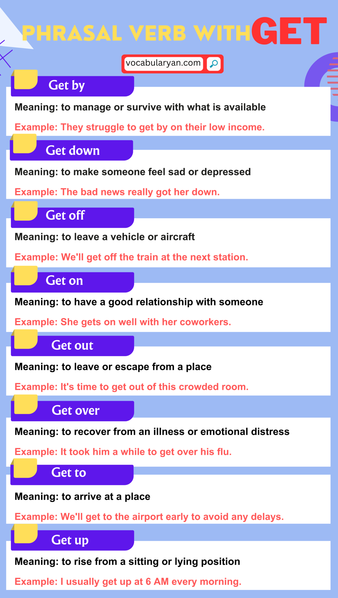 Phrasal Verbs with 