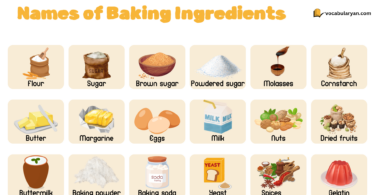 Names of Baking Ingredients – Common Essentials