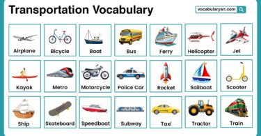 Transport names with pictures and list.