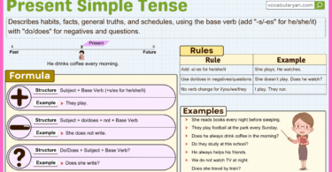 Present Simple Tense usage in grammar