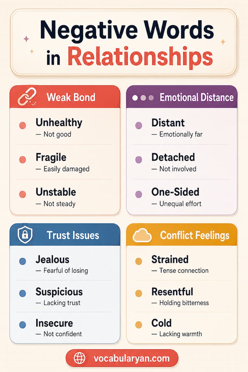 Hurtful relationship words such as selfish, useless, controlling, overreacting, and liar